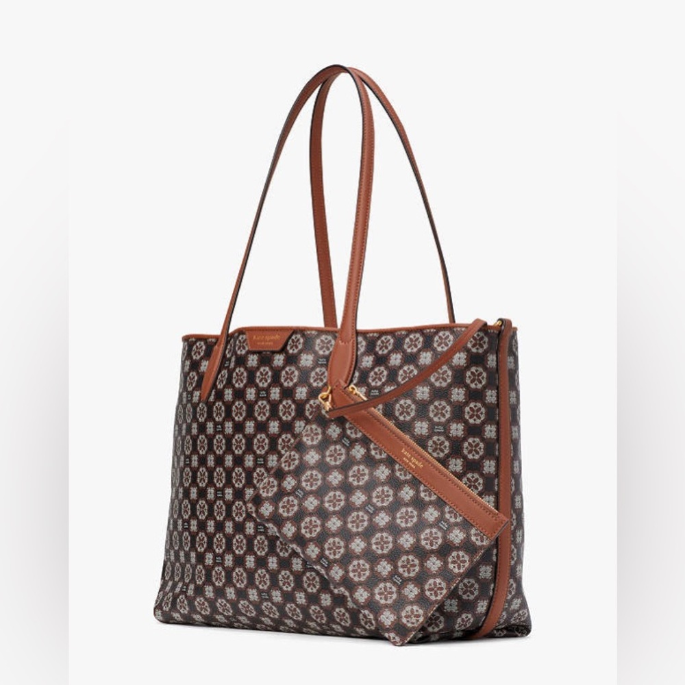 NWOT Kate Spade New York Spade Flower Monogram Sutton Medium Tote R$358
